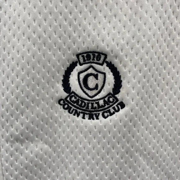 Nike Golf Vest‎ Womens M White Cadillac Tour Performance Therma Fit Full Zip - Picture 2 of 9